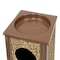 Global Industrial Square Outdoor Can, Brown, Steel, 10-1/4 in 238242BN - alternate 5